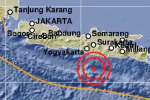 Gempa M Guncang Pacitan Terasa Hingga Yogyakarta