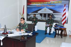 Gubernur AAL Ikuti Rakorpim Secara Daring, Matangkan Pelaksanaan Prasetya Perwira TNI Polri 