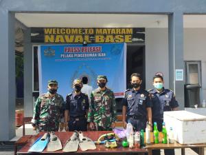 Satgas Gabungan KKP dan TNI-AL Tangkap Pelaku Bom Ikan di Lombok Timur