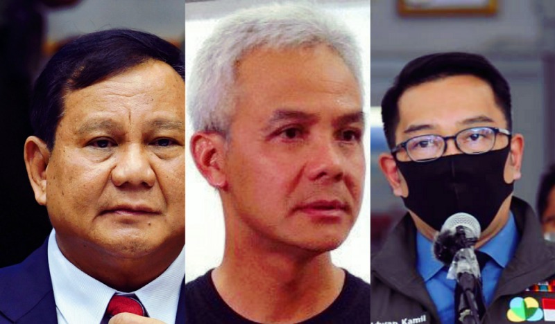 10 Kandidat Terkuat Presiden 2024: Prabowo Teratas, Ganjar Kedua, Anies di Bawah Ridwan Kamil