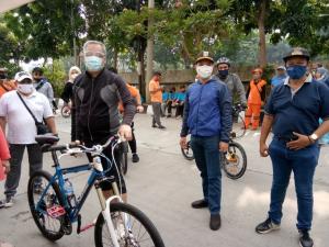Walikota Jakpus Gowes Sepeda Santai Sejauh 44 Km