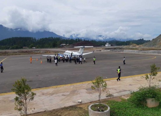 Bandara Buntu Kunik Tana Toraja Berhasil Didarati Pesawat Kalibrasi Ditjen Hubud