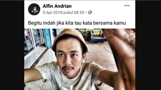 Disebut Gangguan Jiwa, Beredar Foto Pelaku Penusukan Syekh Ali Jaber Lagi Makan Bakso dan Update Status