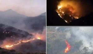 Pegunungan Taif di Mekkah Terbakar