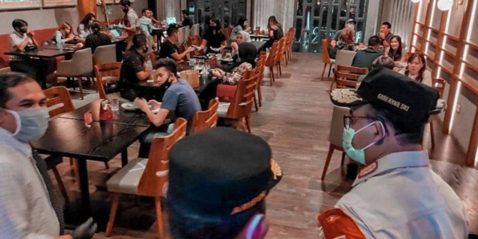 79 Restoran di Jakarta Dikenakan Sanksi Melanggar PSBB