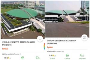 Usai UU Ciptaker Disahkan, Ramai Jual Murah Gedung DPR di Tokopedia 