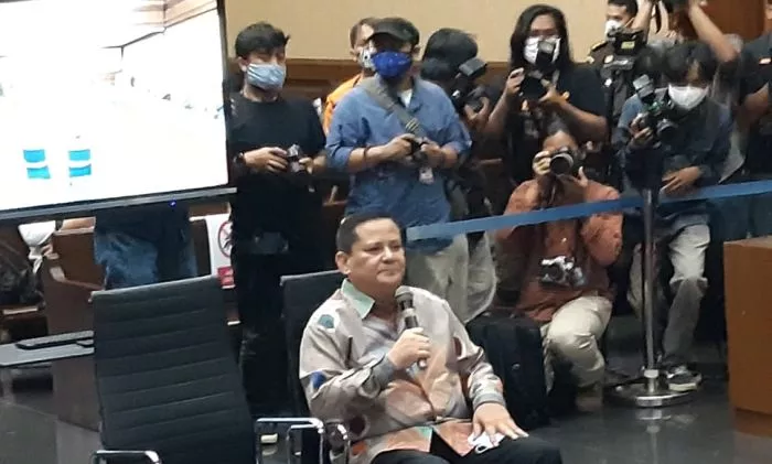 Irjen Napoleon Bonaparte `Seret` Nama Kabareskrim dan Azis Syamsuddin di Persidangan
