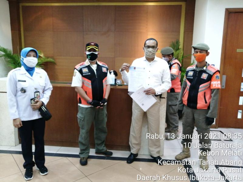 Tiga Pilar Kebon Melati Sidak Sejumlah Kantor Swasta