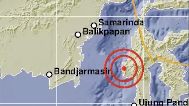 Gempa Magnitudo 5,9 Guncang Daratan Majene Sulbar