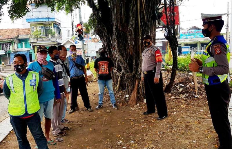 Satlantas Polres Indramayu Imbau  Masyarakat Disiplin Terapkan Prokes