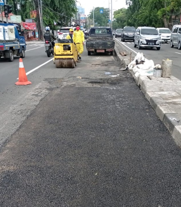 Jalan Berlubang di Jalan Penjernihan Sudah Mulus