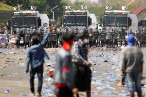 7 Orang Tewas Akibat Tembakan Polisi Myanmar Bubarkan Protes Anti Kudeta