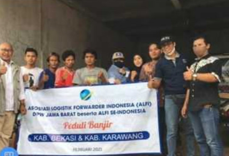 ALFI Jabar bantu korban Banjir di  Bekasi & Karawang