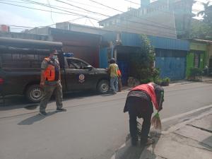 Pelanggar PSBB di Kelurahan Cempaka Baru Kena Sanksi Sosial