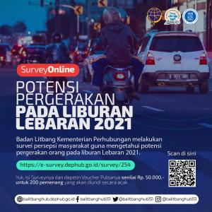 Mudik atau Tidak di Libur Lebaran 2021? Ikuti Survey Litbanghub, yuk