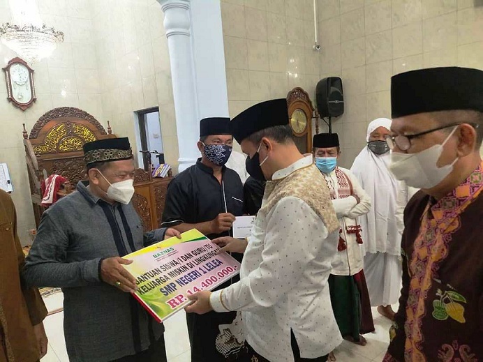 Kegiatan Bersuling di Lelea, Baznas Indramayu Salurkan Bantuan Rp96 Juta 