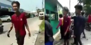 Warung Ambrol Kelebihan Muatan di Siang Hari, Pengunjung Blepotan Masuk Got 