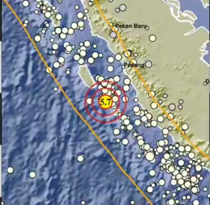 Gempa Magnitudo 5,7 Guncang Kep Mentawai