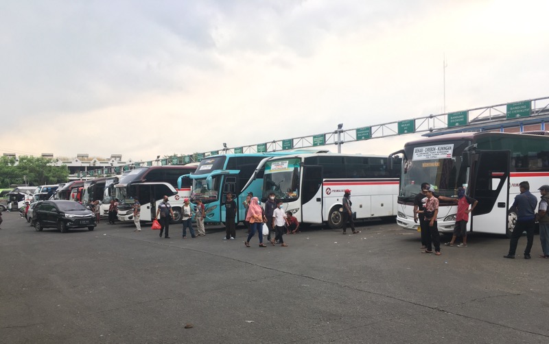 Jelang Sore, Terminal Kota Bekasi Sepi Aktivitas Bus AKAP