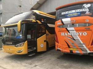 Pool Bus Handoyo Diramaikan Penumpang Keluarga Pulang Kampung