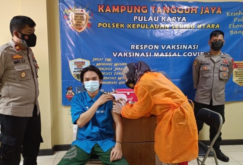 Hari Ini, Polres Kep Seribu Giatkan Suntik Vaksin Massal Covid-19