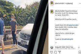 Tabrakan Beruntun di Exit Tol Ciledug, Kemacetan Mengular  