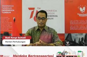 Menhub: Maknai Merdeka Bertransportasi Dengan Lanjutkan Pembangunan Infrastruktur dan Pengendalian Transportasi di Masa Pandemi