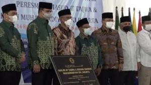 Bersama Ketum Haedar Nashir, Gubernur Anies Resmikan Masjid At-Taqwa dan Gedung Dakwah Muhammadiyah Jakarta