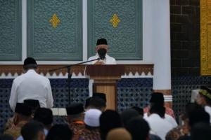 Wapres Ma`ruf Amin Sholat Tarawih di Masjid Baiturrahman Aceh