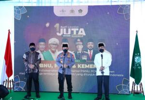 Kapolri Tinjau Pelaksanaan 1 Juta Vaksinasi Booster `Mudik Sehat dan Nyaman`