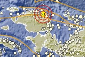Gempa Magnitudo 5,0 Getarkan Pegunungan Arfak Papua Barat