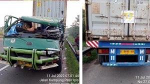 2 Truk Tabrakan di Tol Jagorawi Arah Bogor, Diduga Sopir Mengantuk