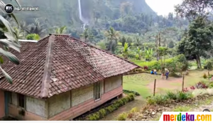 Potret Kampung Tersembunyi Cuma Ada 2 Rumah, Pemandangannya Ada Air Terjun Cantik