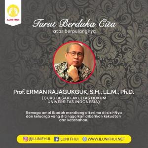 Guru Besar FHUI Prof Erman Rajagukguk Meninggal Dunia