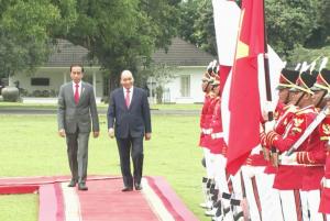 Presiden Jokowi Terima Kunjungan Kenegaraan Presiden Vietnam di Istana Bogor