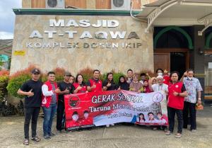 DPC Taruna Merah Putih Bekasi Adakan Baksos Jumat Berkah