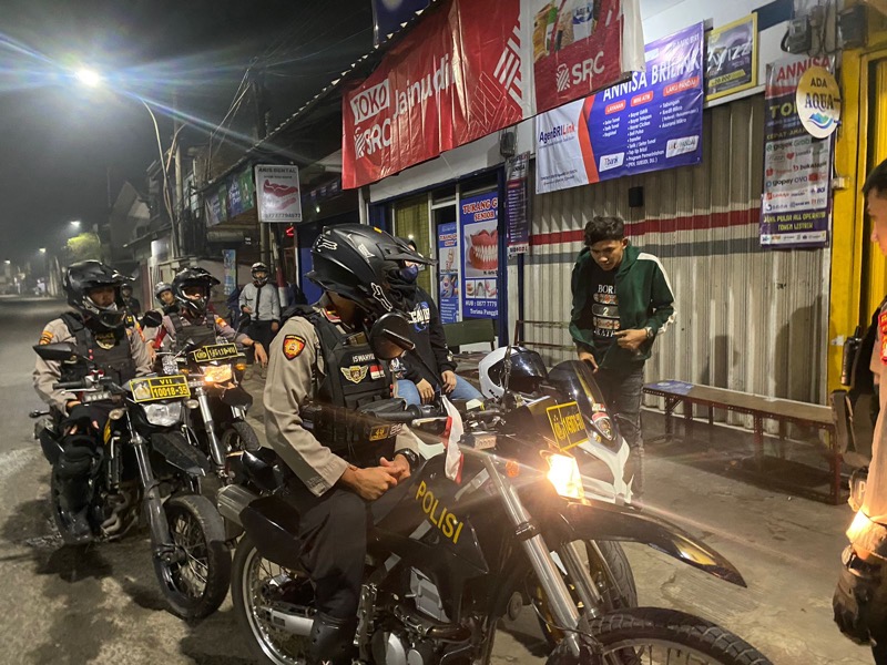 Tim Patroli Perintis Presisi Polrestro Bekasi Kota Bersama Personel Gabungan Gelar Operasi Kejahatan Jalanan