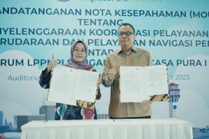 Angkasa Pura I Bersama Airnav Teken Komitmen Keamanan dan Keselamatan Penerbangan