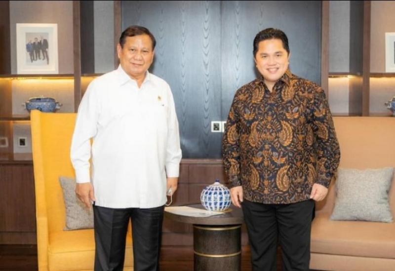 Hasil Sementara Survei The Matchmaker Jelang Pemilu 2024, Prabowo-Erick Pasangan Unggul