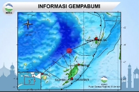 Kepulauan Tanimbar dan Laut Banda Diguncang Gempa