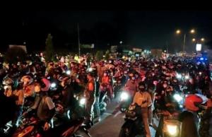 Sejak Sabtu Sore, Pemudik Sepeda Motor Padati Jalur Pantura Cirebon