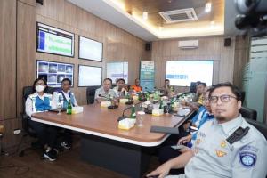 Dirut Bersama Kepala Jasa Raharja Jawa Barat Evaluasi dan Monitoring Lalu Lintas Arus Mudik