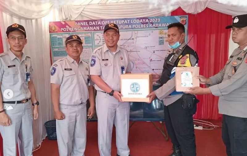 Giat Aksi Simpatik Jasa Raharja Karawang Di Pos Pelayanan Terpadu