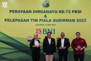Siap Rebut Piala Sudirman 2023, BNI dan PBSI Lepas Tim Indonesia