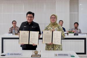 Jasa Raharja dan Universitas Bengkulu Kolaborasi Kampanye Keselamatan Berlalu Lintas Kepada Generasi Milenial