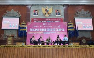 Srikandi BUMN Goes to Campus, Kenalkan Para Pemimpin Perempuan Sukses di BUMN ke Mahasiswa Universitas Udayana