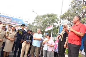 STTD Sosialisasi Road Safety di Car Free Day Kota Bekasi