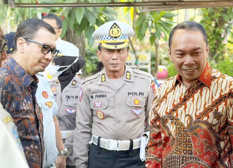 Direktur Utama Jasa Raharja Pantau Pelaksanaan Operasi Zebra Gabungan di Taman Bungkul Surabaya