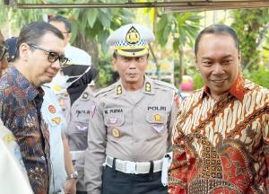 Direktur Utama Jasa Raharja Pantau Pelaksanaan Operasi Zebra Gabungan di Taman Bungkul Surabaya