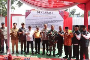 Polres Metro Tangerang Kota Deklarasikan  RW 09 Sudimara Barat Ciledug Kampung Bebas dari Narkoba